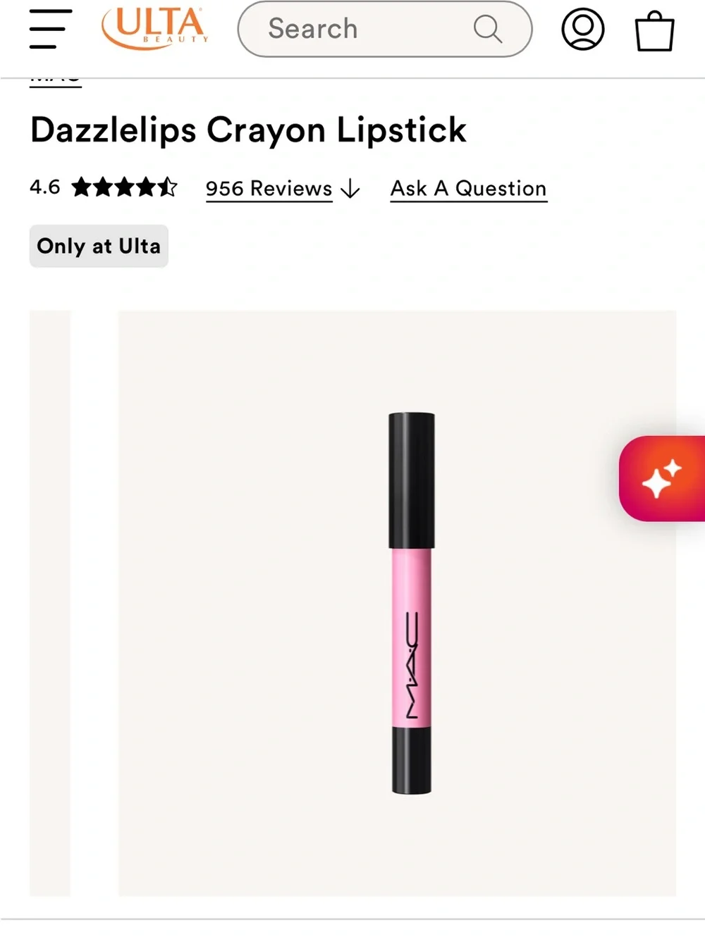 Dazzlelips Crayon Lipstick spaced out soft cool pink light pink pearl glitter
